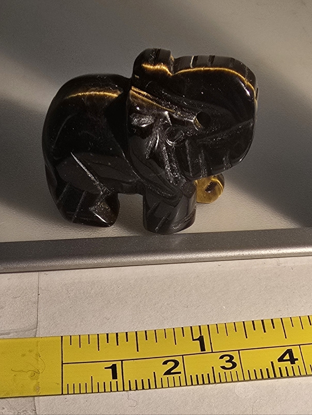 Tiger Eye Crystal Elephant